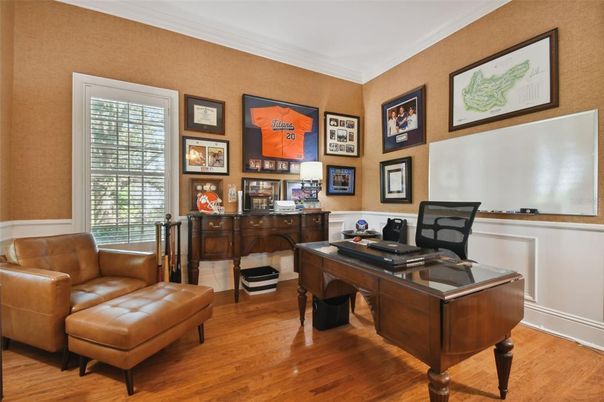 Home Office, Interior, Wood Texture Flooring