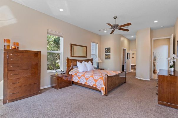 Bedroom, Interior, Recessed Lighting