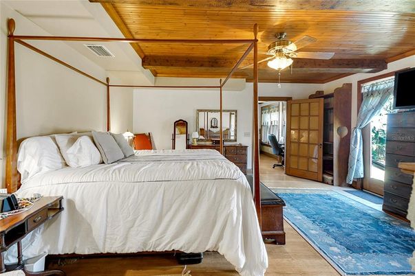 Bedroom, Interior, Wooden Beams, Wooden Ceilings, Wood Texture Flooring