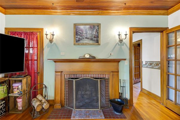 Fireplace, Interior, Wooden Ceilings, Wood Texture Flooring