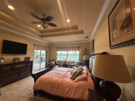 Bedroom, Interior, Recessed Lighting