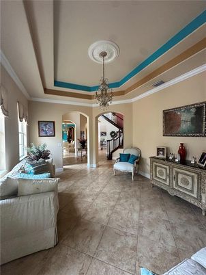 Chandelier, Interior, Living room