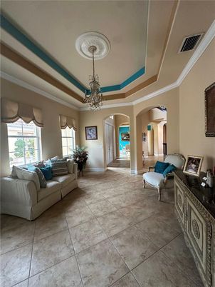 Chandelier, Interior, Living room