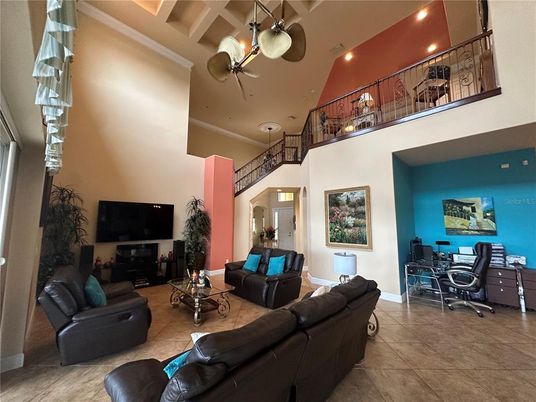 Interior, Living room, Recessed Lighting
