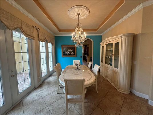 Chandelier, Dining room, Interior