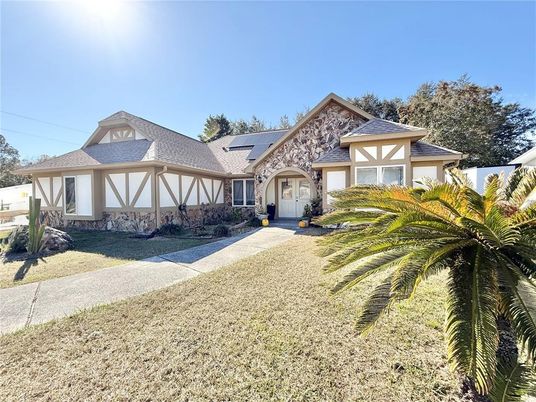 Backyard, Exterior, Facade, Solar Panels, Tudor Revival
