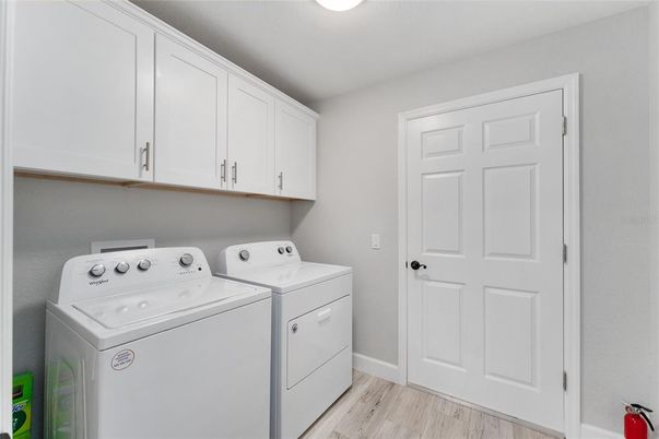 Interior, Washer, Wood Texture Flooring