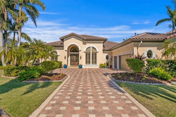 Attached, Backyard, Exterior, Facade, Mediterranean
