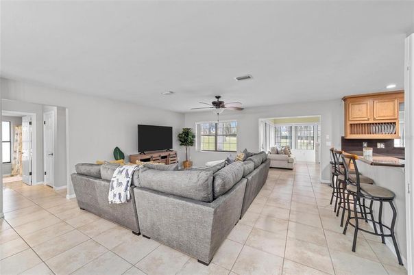 Interior, Living room, Recessed Lighting