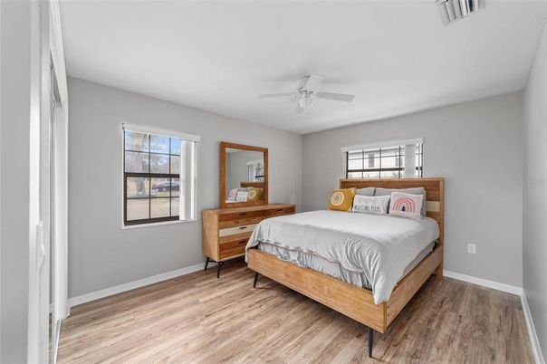 Bedroom, Interior, Wood Texture Flooring