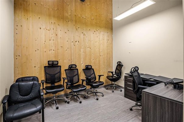 Home Office, Interior, Wooden Walls