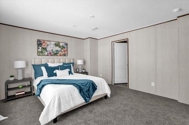 Bedroom, Interior, Recessed Lighting