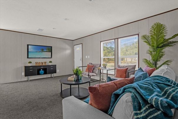Interior, Living room, Recessed Lighting