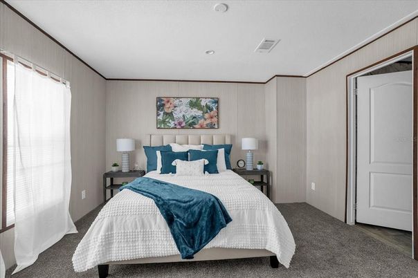 Bedroom, Interior, Recessed Lighting