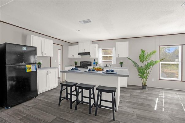 Interior, Kitchen, Wood Texture Flooring