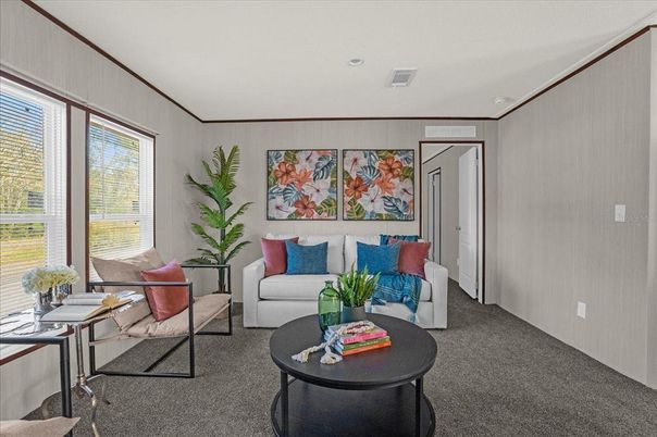 Interior, Living room, Recessed Lighting
