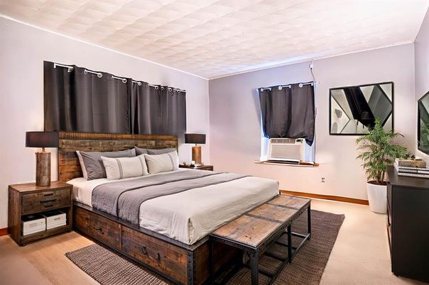 Bedroom, Interior, Wood Texture Flooring