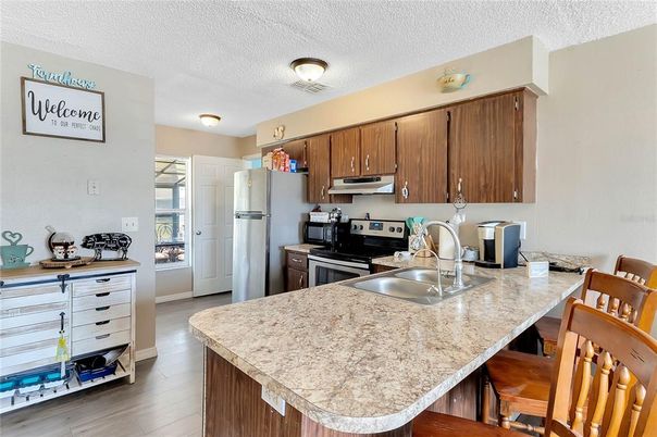Interior, Kitchen, Wood Texture Flooring