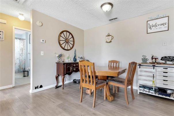 Dining room, Interior, Wood Texture Flooring