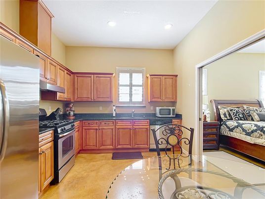 Interior, Kitchen, Recessed Lighting, Stainless Steel Appliances