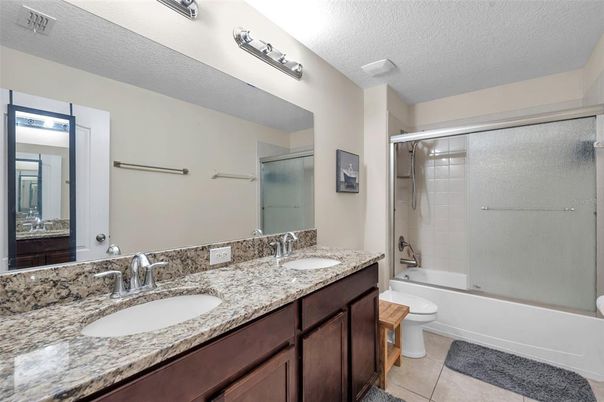 Bathroom, Dual Sink Vanities, Glass Shower, Interior
