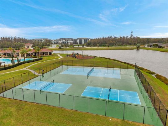 Exterior, Tennis Courts, Water