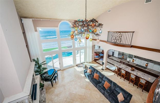 Fireplace, Interior, Living room, Pendant Lights, Piano