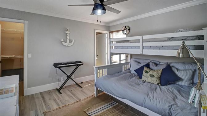 Bedroom, Interior, Wood Texture Flooring
