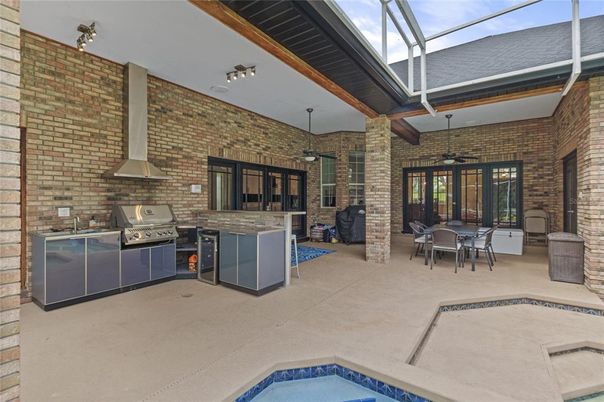 Dining room, Glass Ceilings, Interior, Pool, Stone Walls, Sun Room
