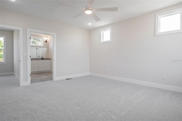 Bathroom, Empty room, Interior, Recessed Lighting