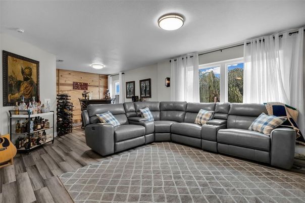 Interior, Living room, Wood Texture Flooring, Wooden Walls