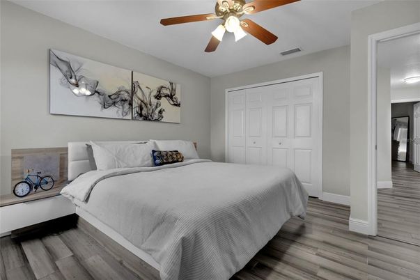 Bedroom, Interior, Wood Texture Flooring