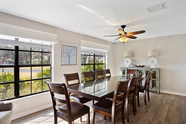 Dining room, Interior, Wood Texture Flooring