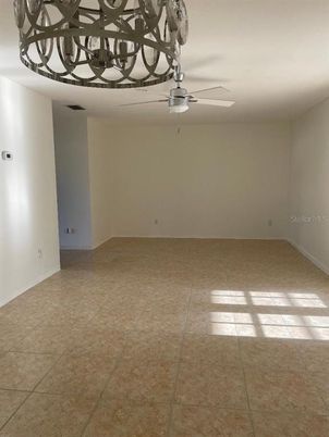 Chandelier, Empty room, Interior