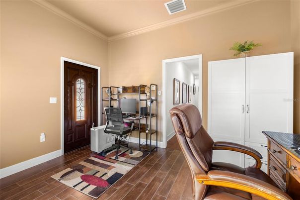 Home Office, Interior, Wood Texture Flooring