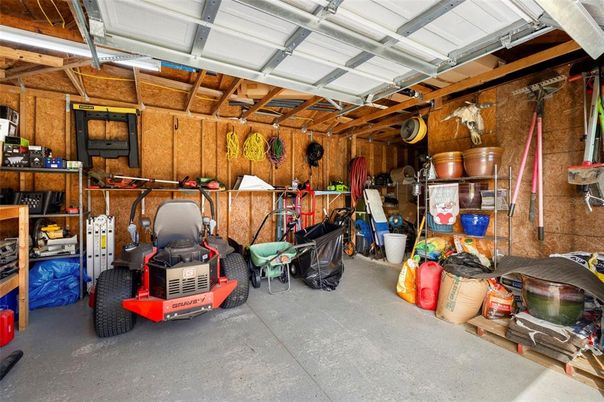 Garage, Interior, Wooden Walls