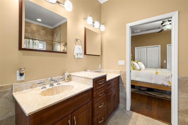 Bathroom, Bedroom, Dual Sink Vanities, Interior, Wood Texture Flooring