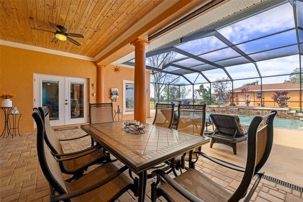 Dining room, Glass Ceilings, Interior, Pool, Sun Room, Wooden Ceilings