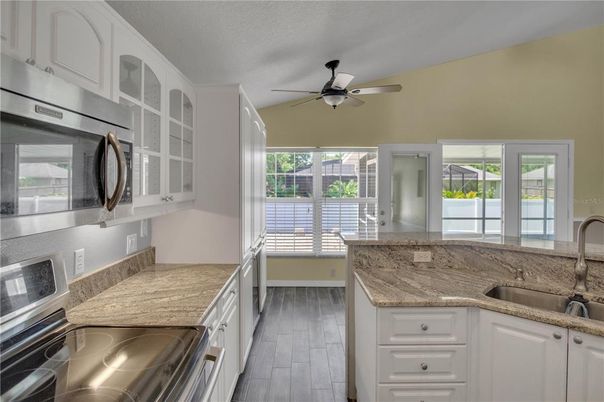 Interior, Kitchen, Wood Texture Flooring