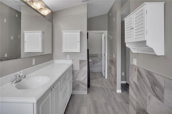 Bathroom, Interior, Wood Texture Flooring