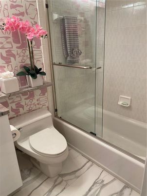 Bathroom, Glass Shower, Interior, Marble