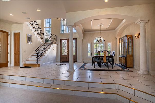 Dining room, Interior, Recessed Lighting