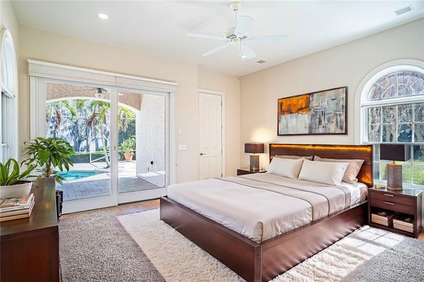 Bedroom, Interior, Recessed Lighting