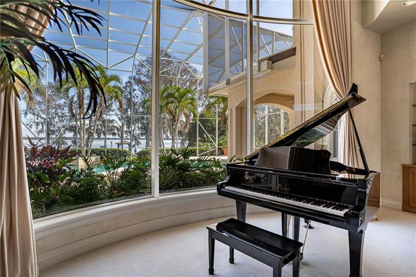 Interior, Piano, Sun Room