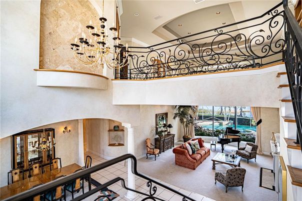 Fireplace, Interior, Living room, Piano, Recessed Lighting