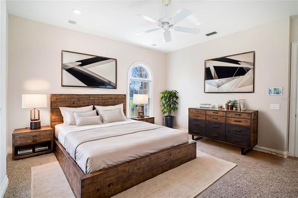 Bedroom, Interior, Recessed Lighting