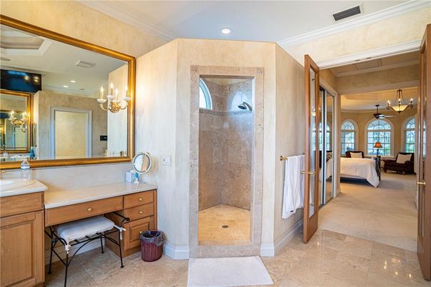 Bathroom, Bedroom, Chandelier, Interior, Recessed Lighting