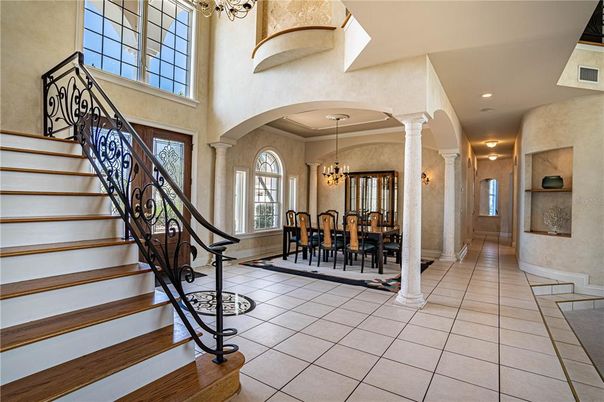 Chandelier, Dining room, Interior, Recessed Lighting