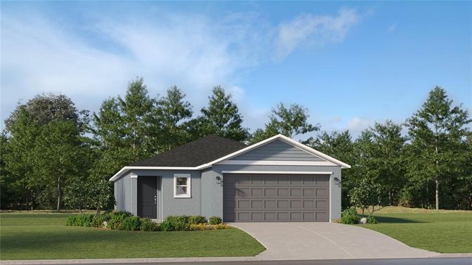 Attached, Exterior, Facade, Ranch