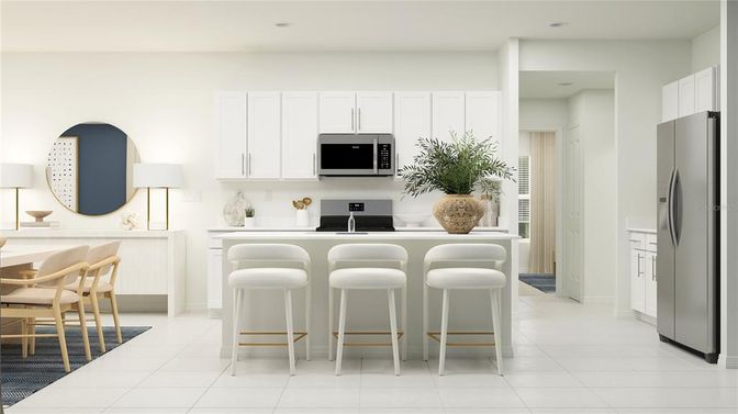 Interior, Kitchen, Recessed Lighting, Stainless Steel Appliances